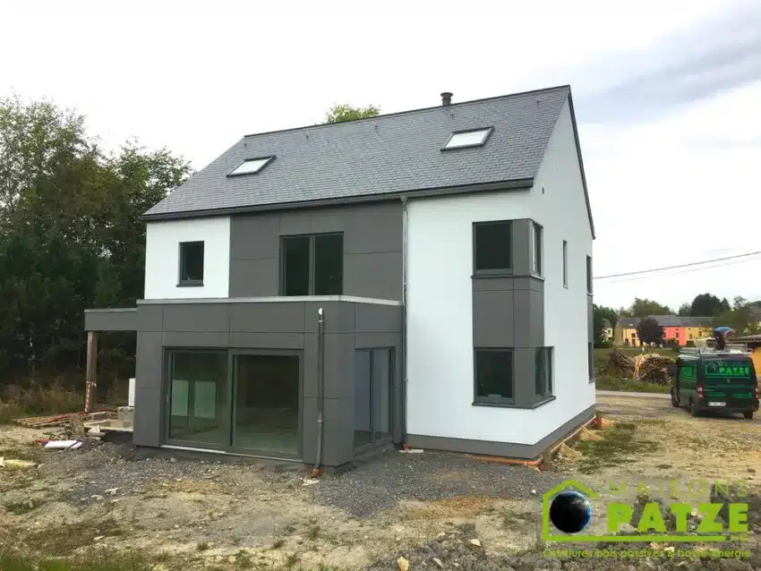 Ossature bois Jamoigne Luxembourg construction terminée